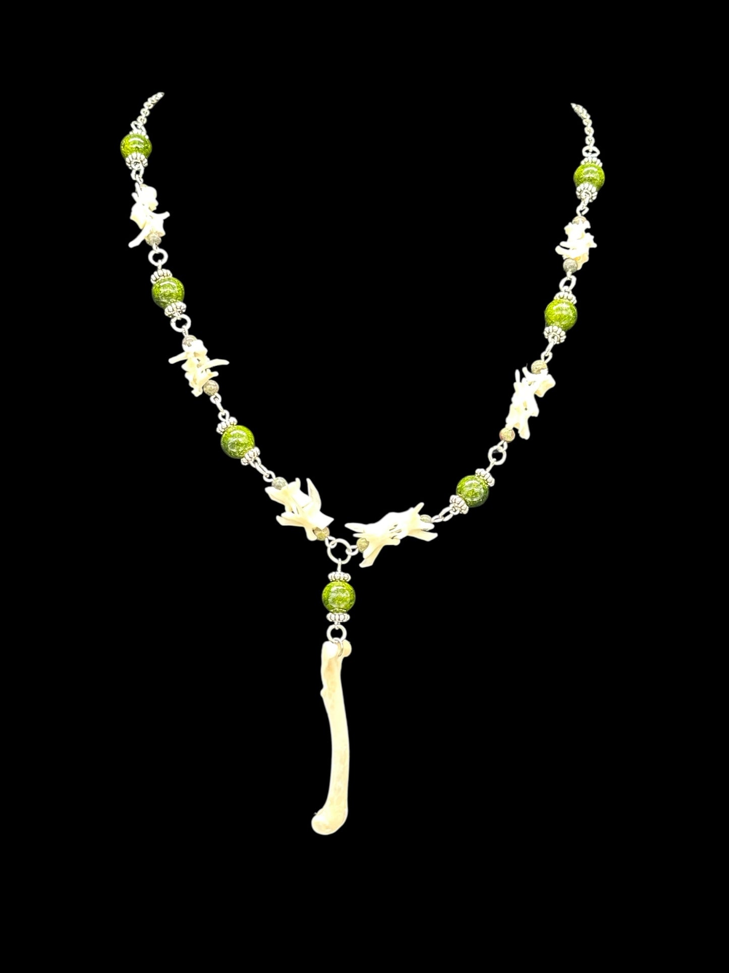 Squirrel Leg & Vertebrae Necklace
