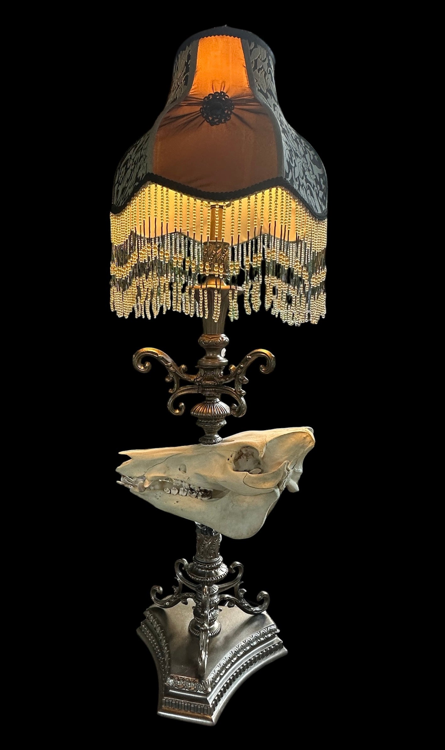 Boar Skull Lamp