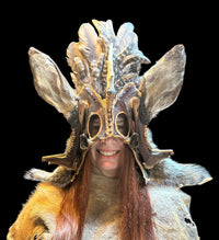 Deer Pelvis Mask (Purple & Gold)
