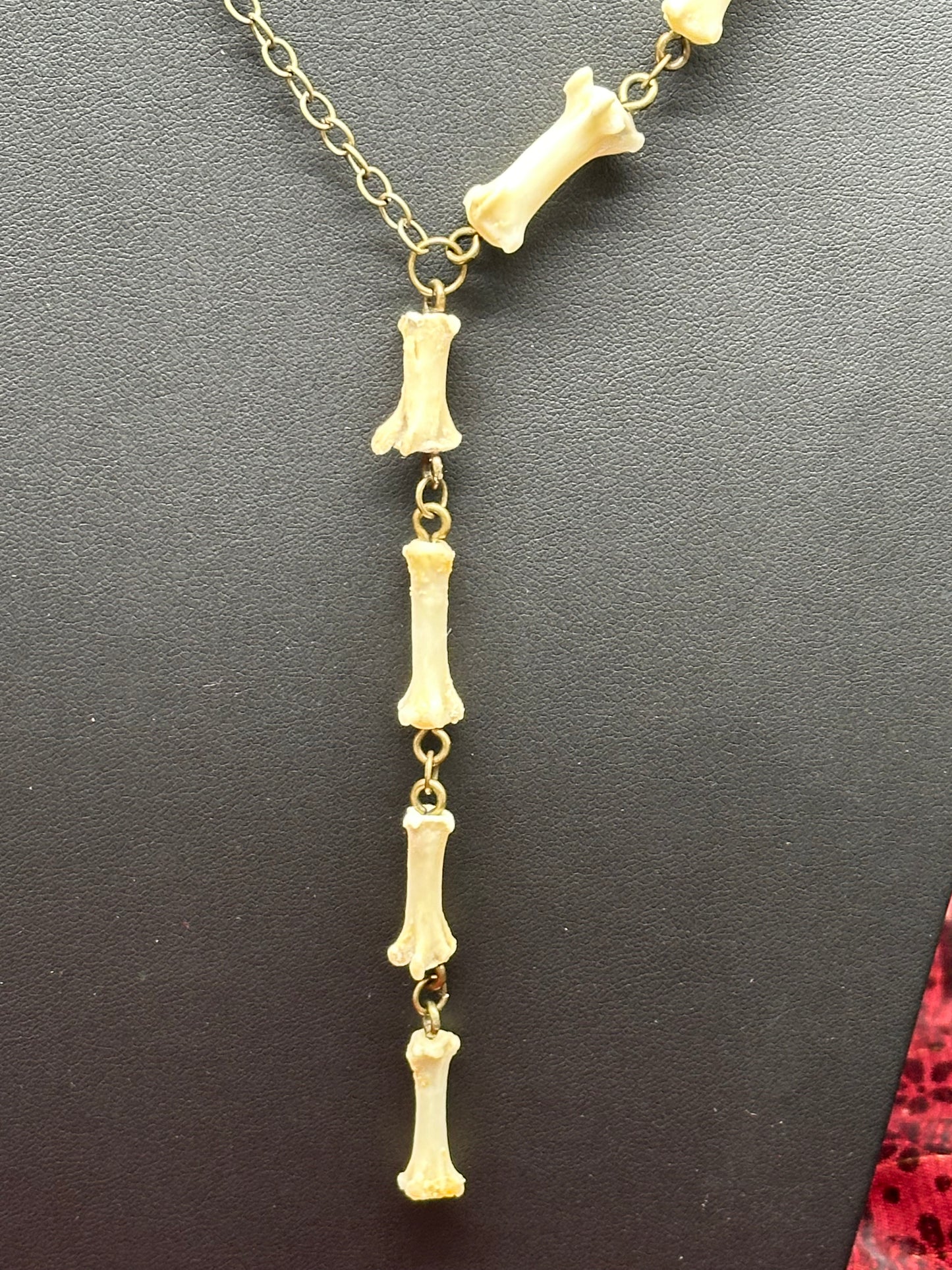 Fox Tail Bone Necklace