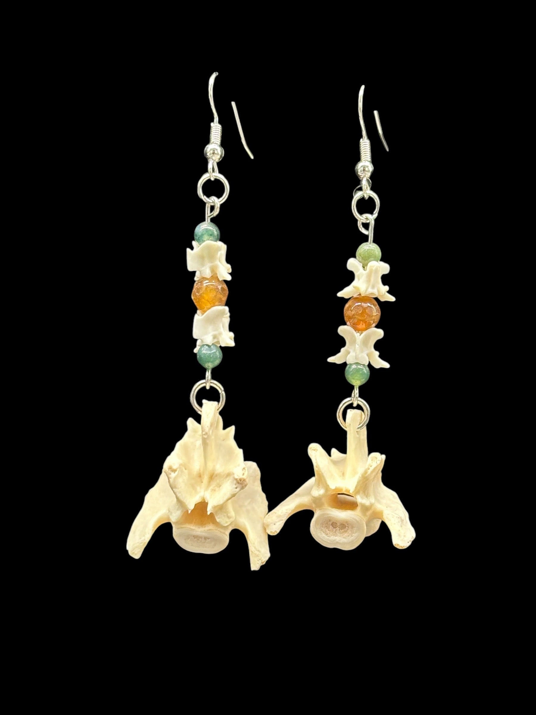 Opossum Vertebrae Earrings