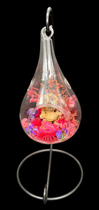 Glass Orb with Stand (Pink)