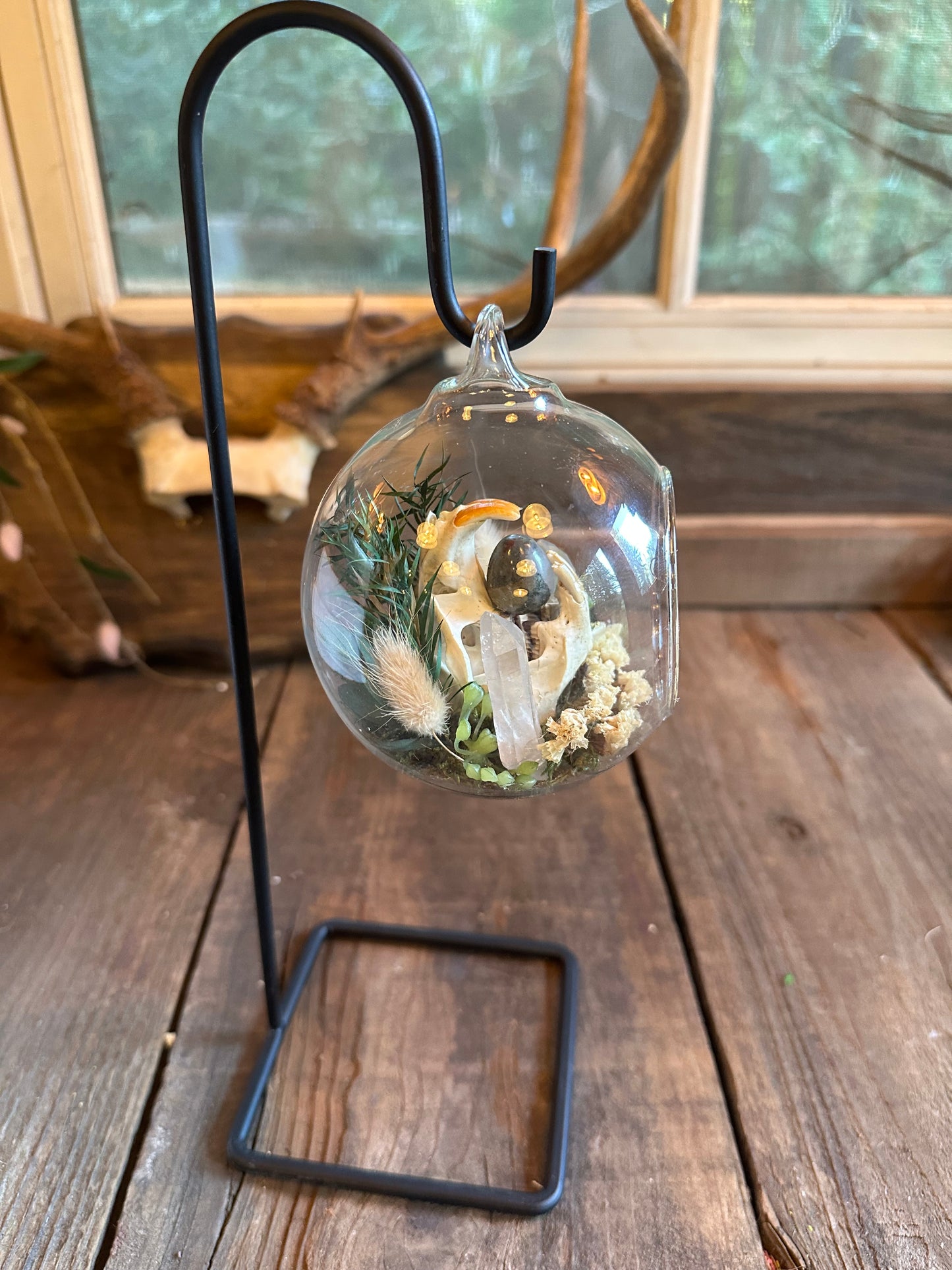 Glass Ornament - Muskrat Skull