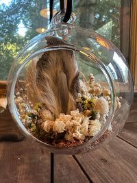 Glass Ornament - Dried Rabbit Ear