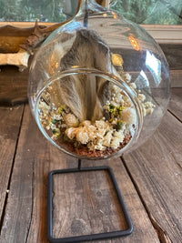 Glass Ornament - Dried Rabbit Ear