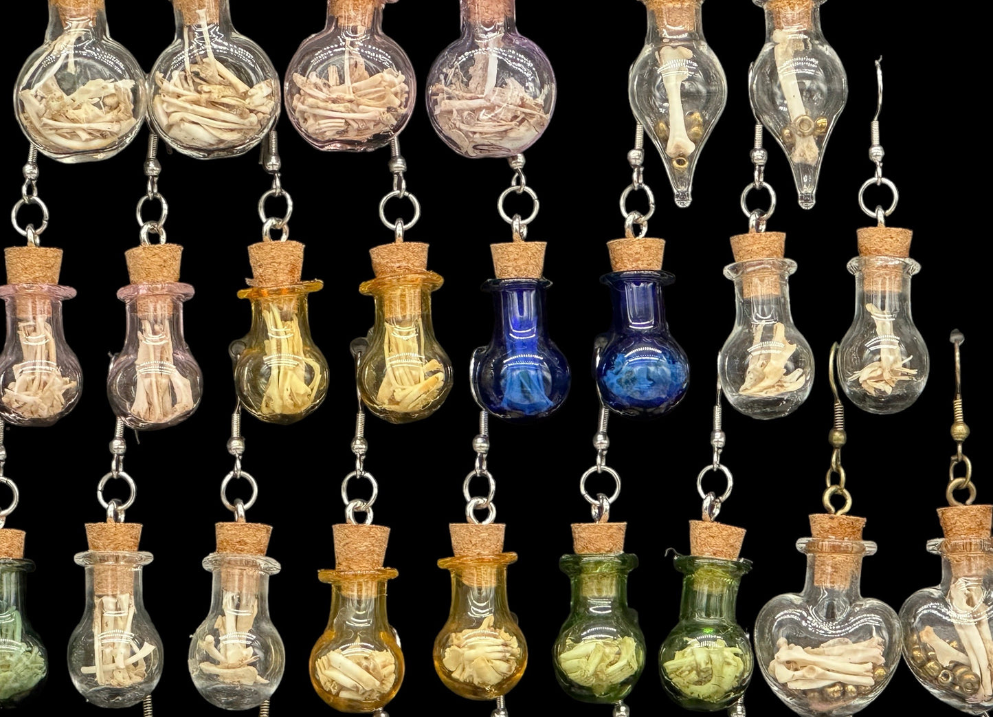 Glass Potion Bottle Earrings