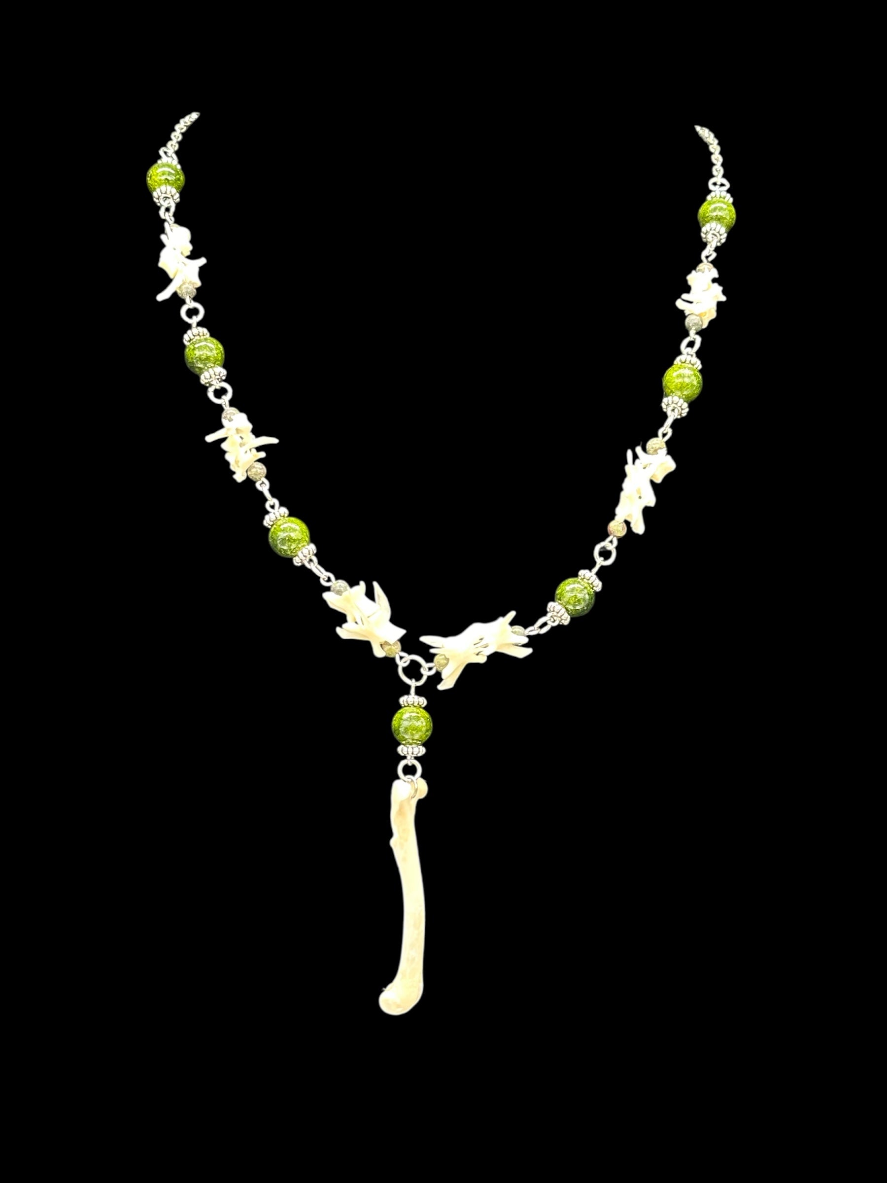 Squirrel Leg & Vertebrae Necklace