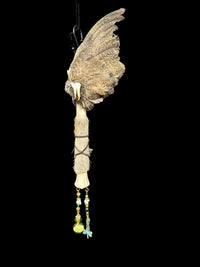 Quail Wing Smudge Fan with Deer Leg Handle