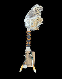 Quail Wing Fan with Deer Leg Handle
