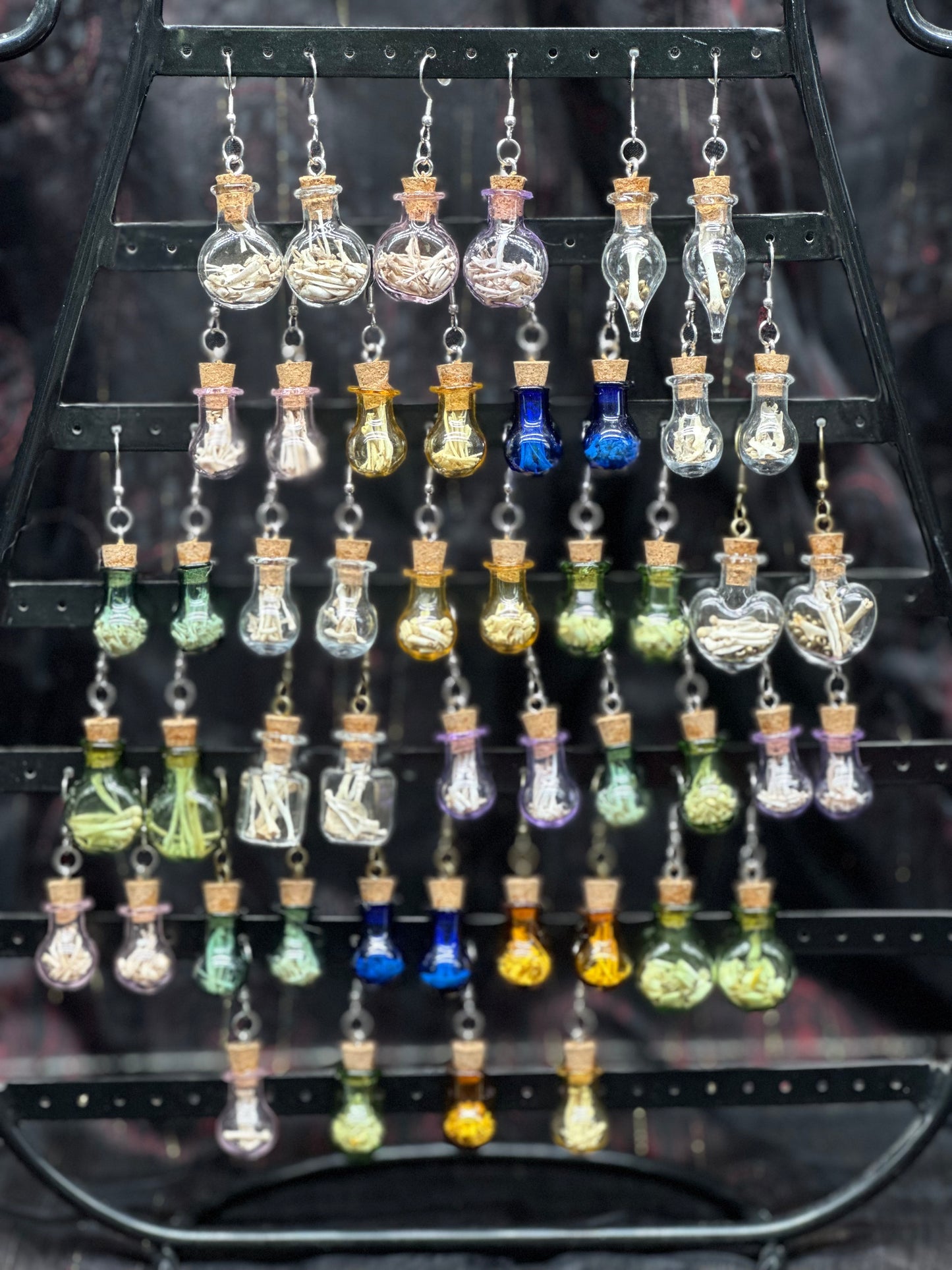 Glass Potion Bottle Earrings